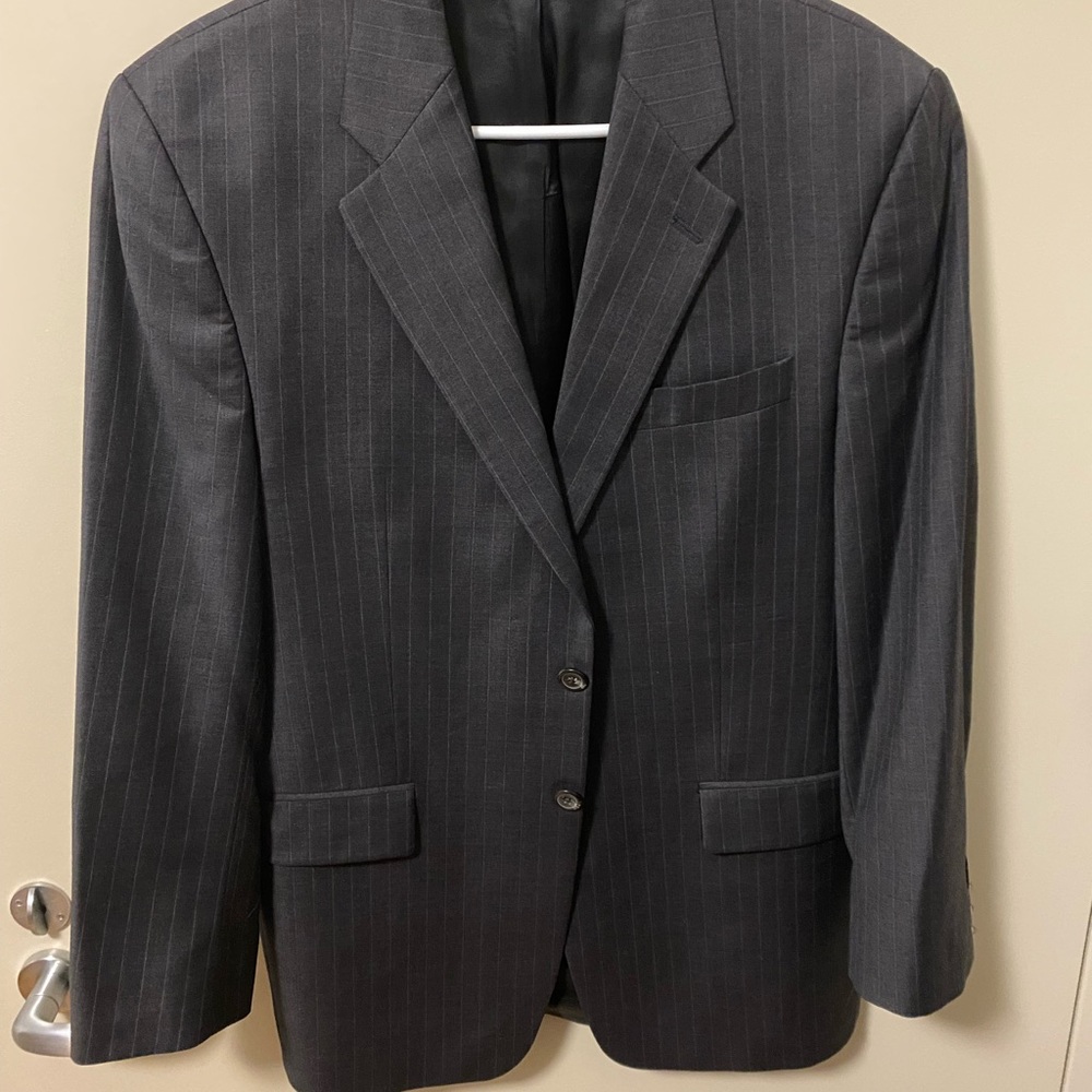 Mens Lauren Ralph Lauren Gray Pin Stripe Jacket Size 40R